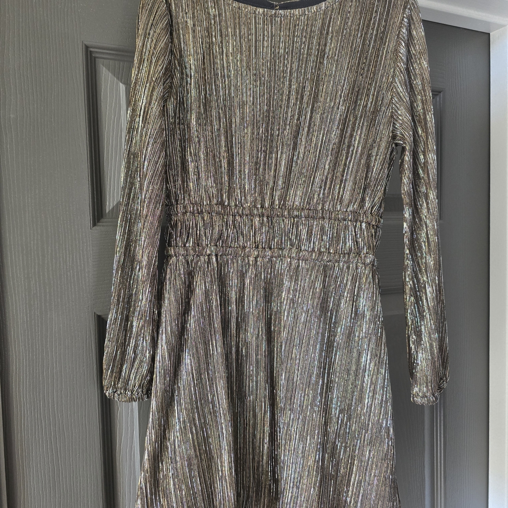 GAP Kids Shiny Black and Gold Dress